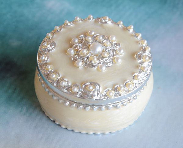 2019 Round Pearl Jewelry Box Decorative Wedding Crafts Unique Wedding Favor Gift Box Vintage Home Decor Gifts Jewelry Storage Home Decor From