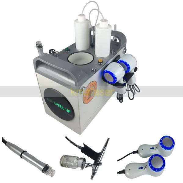 

Strong vacuum 3 in 1 hydra facial water dermabra ion with 8 tip cold hammer cooling freezing oxygen pray gun deep clean ing pa machine