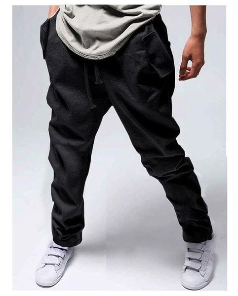 All'ingrosso-Cargo da jogging uomo pantaloni della tuta in cotone da uomo hip hop sport harem jogger Cool Harempants mens Pantaloni da jogging con coulisse pantaloni della tuta