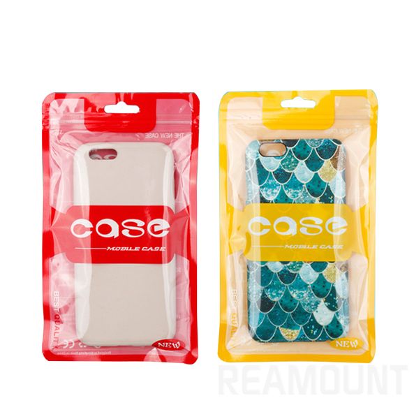 200 pcs Embalagens personalizadas para caso de telefone celular para o iPhone 6 7 8 Retail plástico sacos zip para iPhone 6 X caso Plus