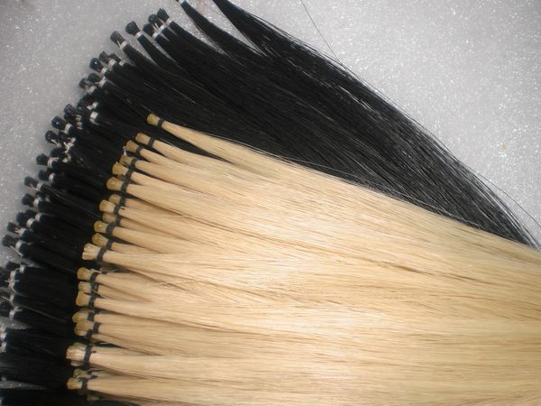 

30pcs violin bow hair inlcuding 15pcs white bow hair and 15 pcs black horse hair 6grams each one length 80cm to 83cm