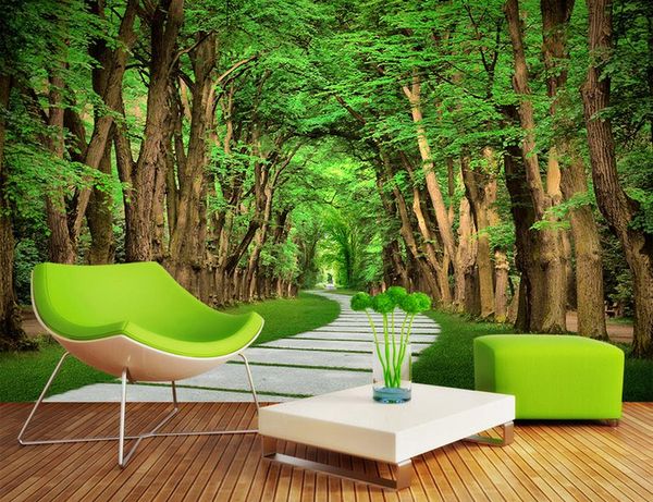 

beautiful scenery wallpapers lingering stone road modern wallpaper for living room
