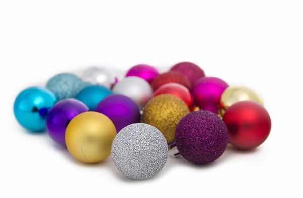 Mitte 1,6-Zoll-Plastikflitter, Dekoration-Weihnachtsbälle, zum von Chrismas-Baum Weihnachtsdekorationen zu verzieren Plastikball freies Verschiffen CB0101