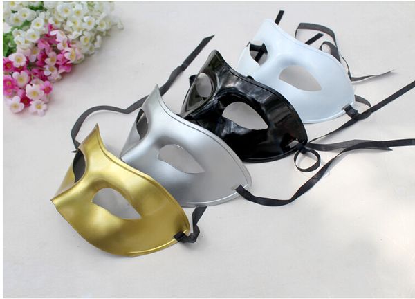 Масленица маскарадные женщины и мужчины Masquerade маски партии костюма Кристмас Halloween маски многоцветной (черный, белый, золото, серебро)
