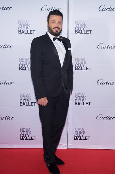 black suit red carpet