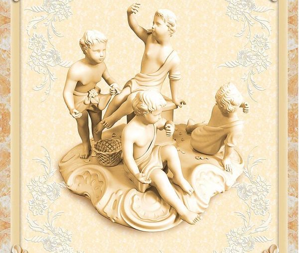 

pvc wallpaper for room european children's sculpture 3d floor floor wallpaper