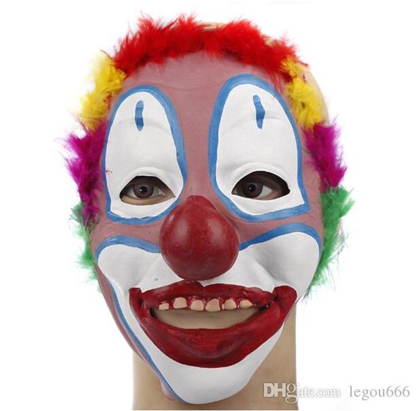 Dia das bruxas Masquerade produtos de decoração de Halloween máscara de palhaço de látex palhaço desempenho adereços acessórios JIA238