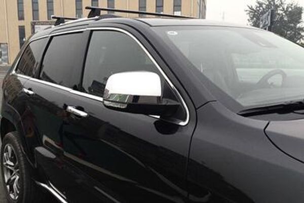 

abs chrome 2pcs car door mirror decoration protection cover for jeep grand cherokee 2011-2016