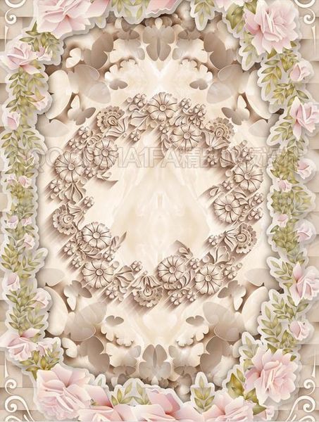 

3d pvc flooring waterproof modern fashion butterfly rose clubhouse vinyl flooring bathroom