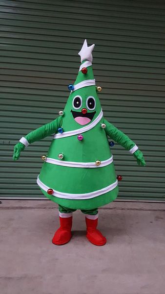 

2018 christmas tree mascot costume cute cartoon clothing factory customized private custom props walking dolls doll clothing .., Red;yellow