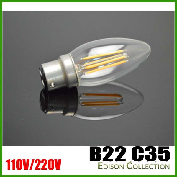 Led Filament Candle 4 Watt 40 Equivalent Chandelier Led Filament Candle 4 Watt 40