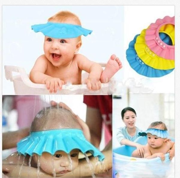 

шампунь cap baby safe shield ванна расстроен мягкий водонепроницаемый листьев лотоса мыть волосы щит младенческой cap симпатичные высокое ка