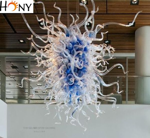 

бесплатная доставка необычные лампы урожай синий выдувное стекло висячие невыступающий люстры