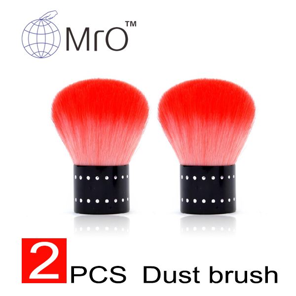 

wholesale- new brush tool file manicure pedicure nail care dust clean nail art plastic cleaning brush finger handle scrubbing, Yellow
