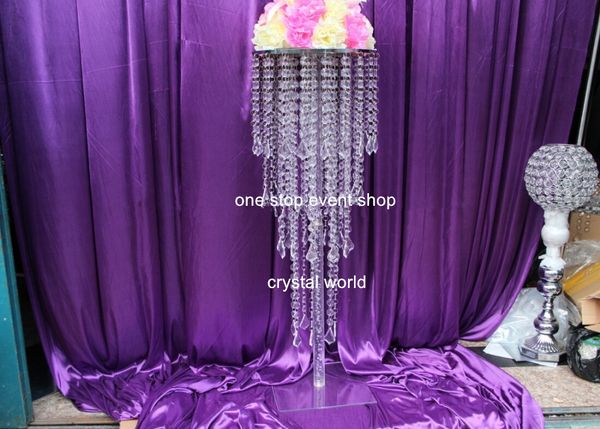 Crystal Beads Flower Vase Wedding Centerpieces Wholesale Party