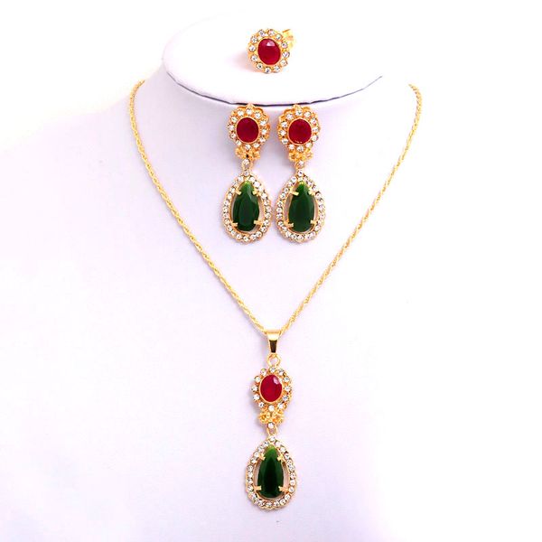 

18k желтое золото заполненные женщин австрийский Кристалл цепи красочные сердца о