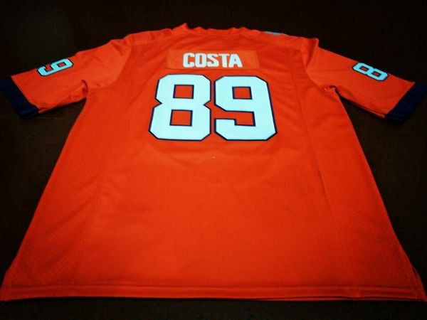 

men clemson tigers #89 costa orange white college jersey or custom any name or number jersey, Black;red