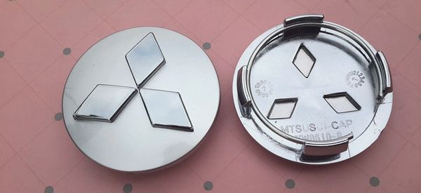 

4pcs/lot 60mm abs mitsubishi car emblem wheel center hub caps wheel dust-proof badge covers for outlander 3.0 lancer ex