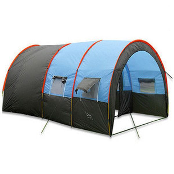 Camouflage Large Instant Tent Family 1 Room 2 Hall Outdoor Camping 8-10 Person