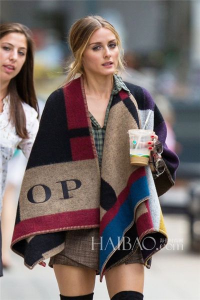 

fashion wool winter scarf women scarf mixed colors plaid thick brand shawls and scarves for women, Blue;gray