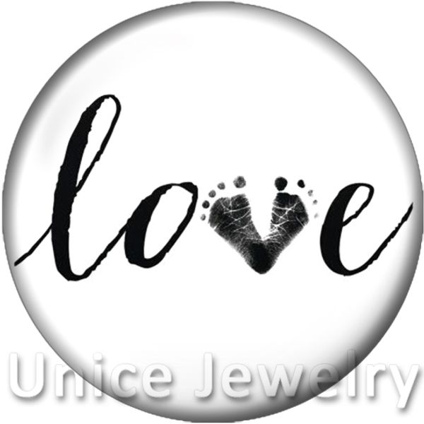 

ad1301504 12/18/20mm 3 colors snap on charms for bracelet necklace diy findings glass snap buttons love foot design noosa