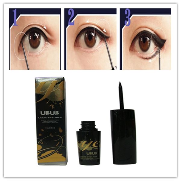 

wholesale-1 pcs women lady beauty makeup black eyeliner waterproof long-lasting liquid eye liner pencil pens make up cosmetic tools
