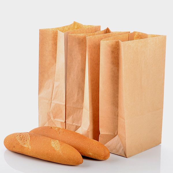 

30*15.5*10cm Disposable Kraft Paper Bread Bag Eco Friendly Baking Toast Dessert Cake Bag Party Favors SK738