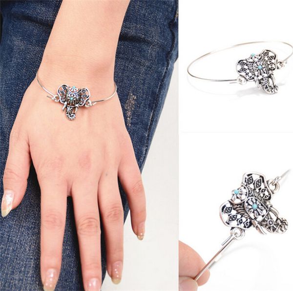 

vintage hollow out elephant bangles ибекий позолоеннй бѬале charm бѬале дл женин lady fashion f, Golden;silver