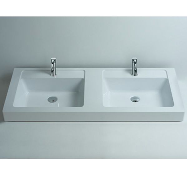 

1200mm rectangular bathroom solid surface stone countervessel sink fashionable cloakroom stone vanity washbasin rs3806