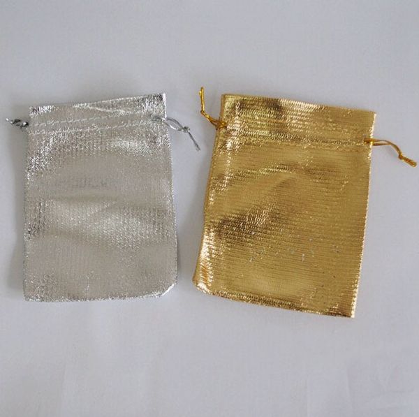 

jewelry packaging & pouches gift bags gold and silver cloth jewelry bags christmas wedding candy bag gift bag 5x7cm 7x9cm 9x12cm 13x18cm, Pink;blue