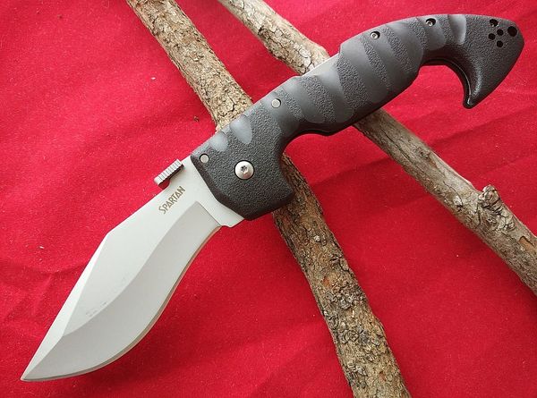 

Cold Steel Spartan Kopis Tri-Ad Lockback Falchion Knife 21SC 21S AUS-8A stainless steel Kukri Folding blade knives Flip Knife Fade
