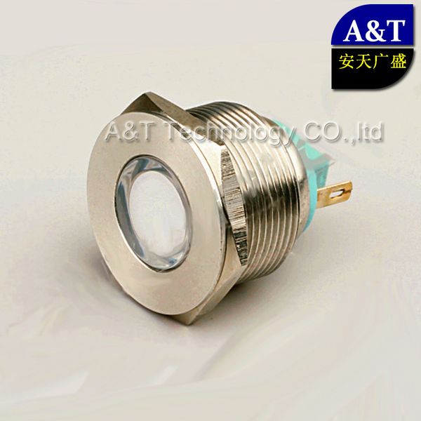 

22mm 12V 24V dual color Red/Green Blue led indicator light, metal waterproof IP67 pilot Light ,220V AC/DC led signal lamp