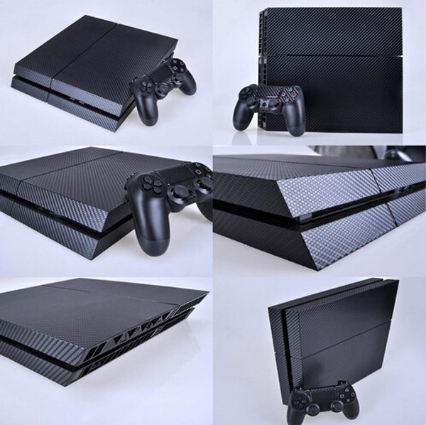 

BLACK CARBON FIBRE DECAL SKIN PROTECTIVE STICKER for SONY PS4 CONSOLE CONTROLLE