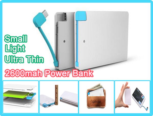 

powr bank 2600mah charger for mobile phone 2600 mah ultra thin external battery emergency charger promotion powerbank for mobile phone