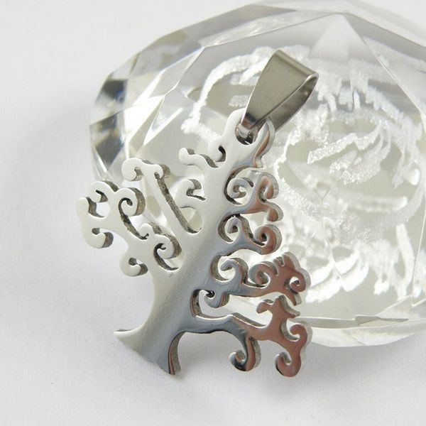 

stainless steel pendant necklace charms vintage life of tree new diy fashion jewelry accessories suppliers for jewelry 2.7cm*2.9cm 100pcs, Bronze;silver