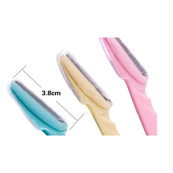 

wholesale- 3pcs/set colorful useful eyebrow shaper razor blades facial hair remover shaver trimmer 135-0054