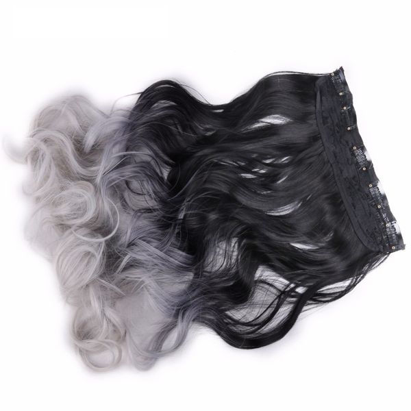 5 Clips In Hair Extensions Body Wave Bundles For Black Women Ombre