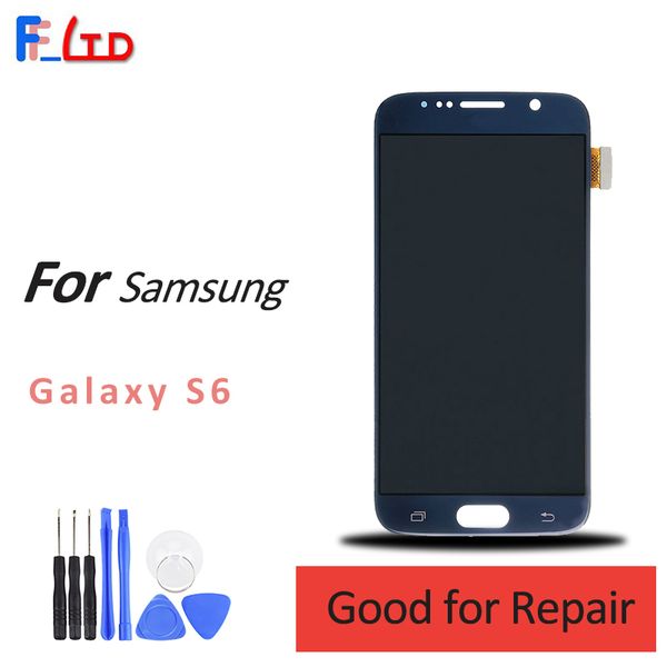 

For am ung 6 original lcd di play digitizer touch creen a embly 100 te ted 6 g920 g9200 g920a g920f g920i g920k g920l g920 g920t