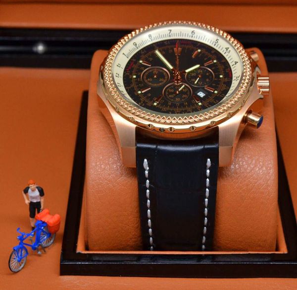 

new stley big watch 44mm mechanical golden super big swatch limited white dial mens watch stainless steel wristwatch men'2668, Slivery;brown