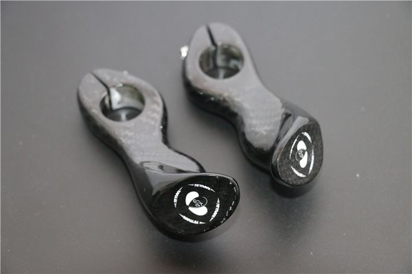 Full Carbon Fiber Road Bicycle Bar Ends Handlebar MTB Bike Ergonomic End Bar