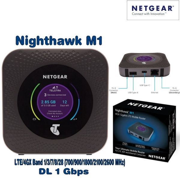 

Мобильный маршрутизатор Nighthawk M1 4GX Gigabit LTE разблокирован