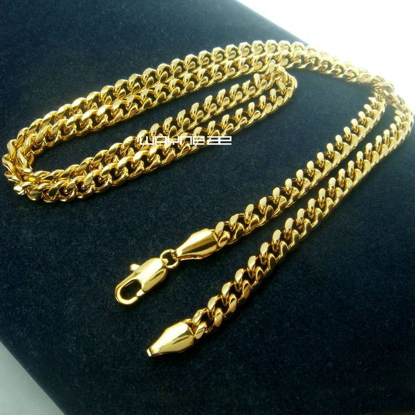

18k gold filled thin curb link chain necklace jewelry 45cm length n291, Silver