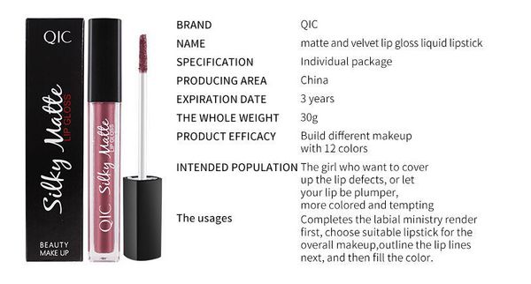 

lead new arrival 6g 12 colors lip gloss natural color glistening lipstick ing
