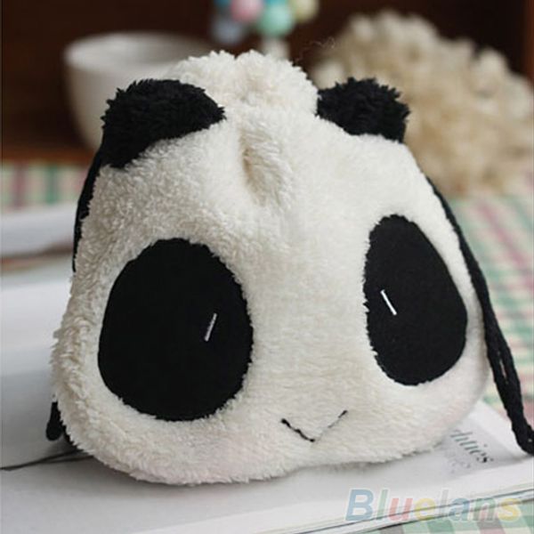 Wholesale-fofo Face Panda Coin Bolsa Bolsa Carteira Maquiagem Cosméticos Saco de Armazenamento de Coração 35dN