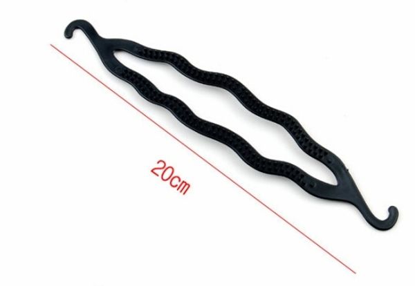 

wholesale-fashion women's magic hair twist styling clip stick bun maker braider tool black french braided hair