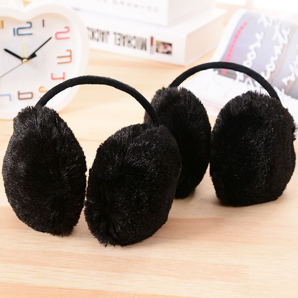 

wholesale-after south korea-worn black velvet korean version of thick soft ear cover earmuffs warm earmuffs autumn and winter cold girls, Blue;gray