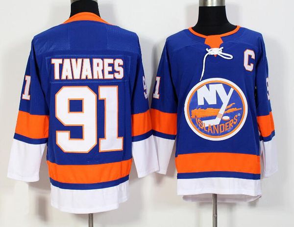 

91 John Tavares Jersey 2017-2018 Season New York Islanders Hockey Jerseys All Stitched New Jersey Free Shipping