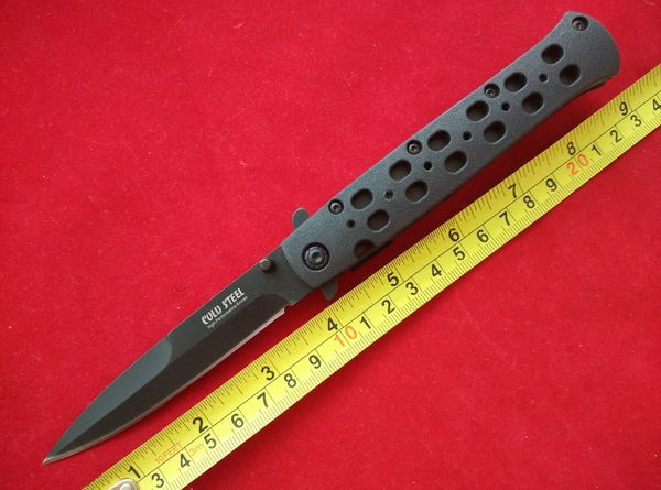 

Outdoor gear Cold Steel 26S pocket knife Hot Sale Survival black folding knife cutting tools tactical knife xmas gift B544L