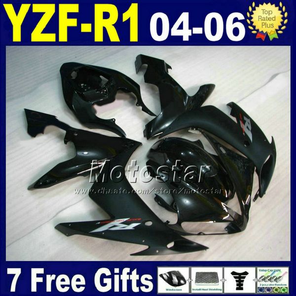 

for yamaha fairing kit r1 2004 2005 2006 matte black injection set road motorbike v5n1 04 05 06 yzf r1 fairings plastic bodywork