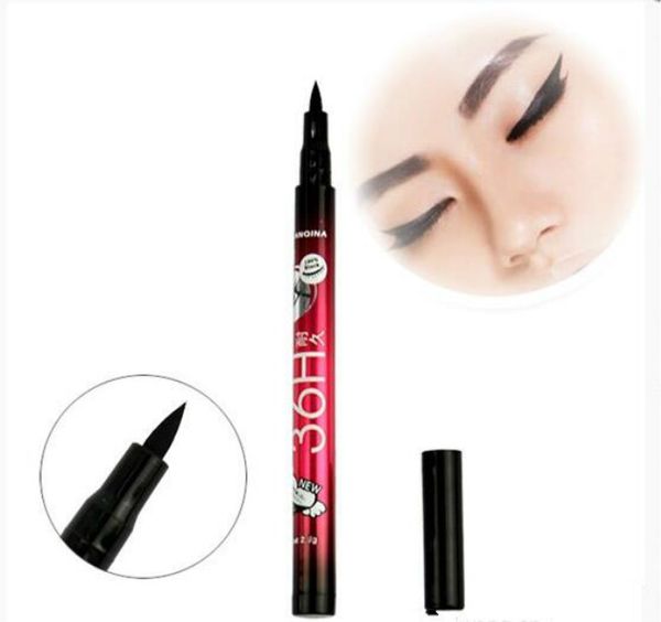 

New 36h waterproof liquid black eyeliner pencil kid re i tant eye liner pen for co metic makeup home u e quality whole ale fa t hippment